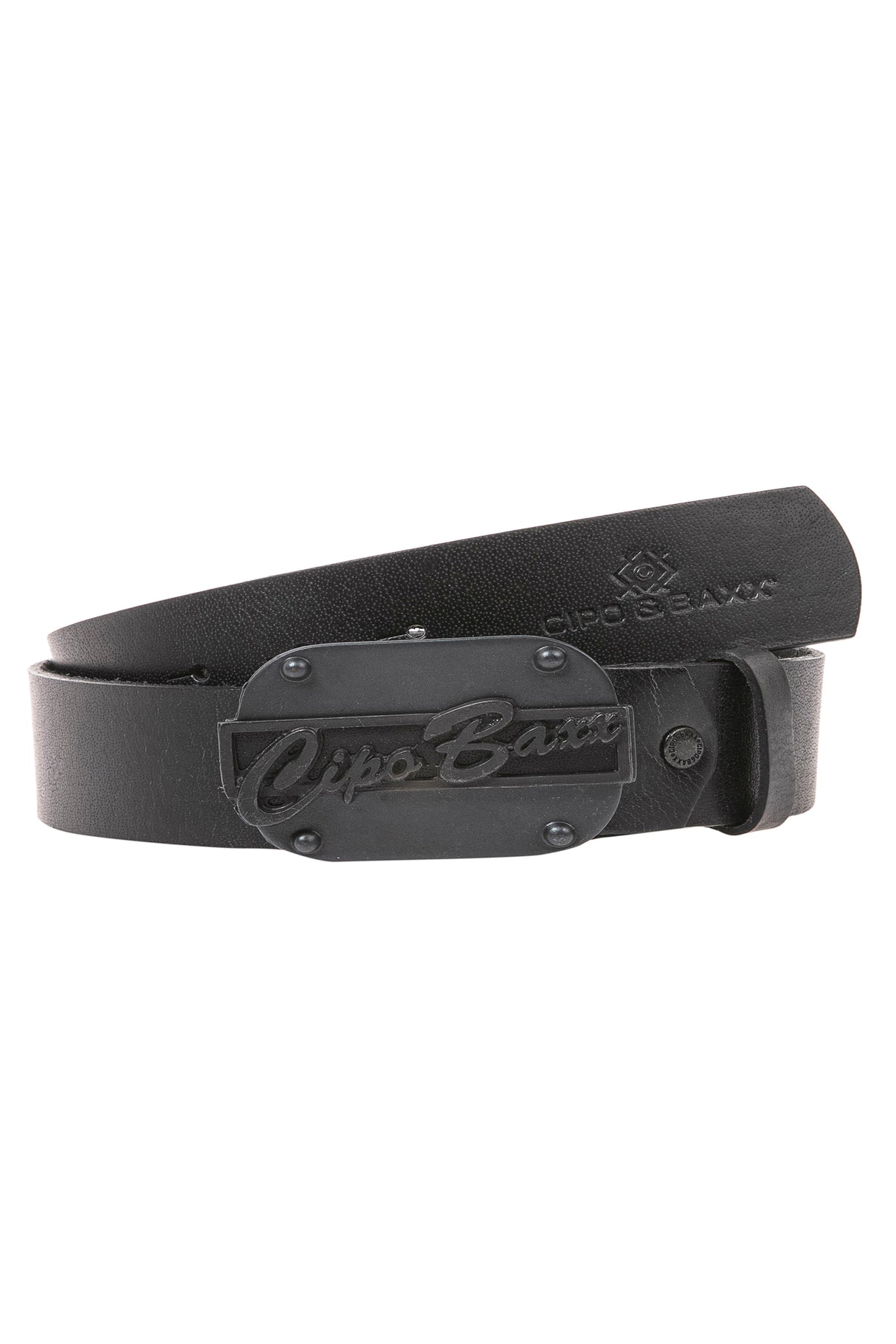 C-2136 Men's leather belts of modern in the casual look with designer buckle