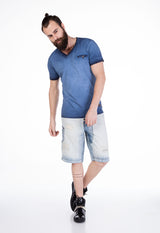 CK126 Men Capri Jeanshorts Style with decorative bag