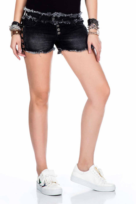 WK133 women short with trendy fringes