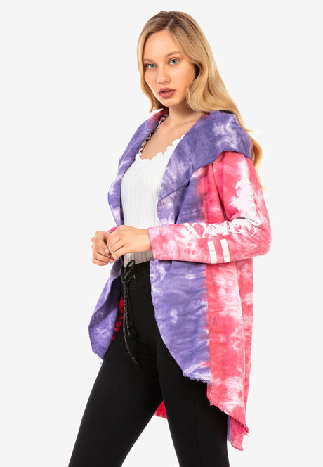 WL305 women's cardigan in colorful design