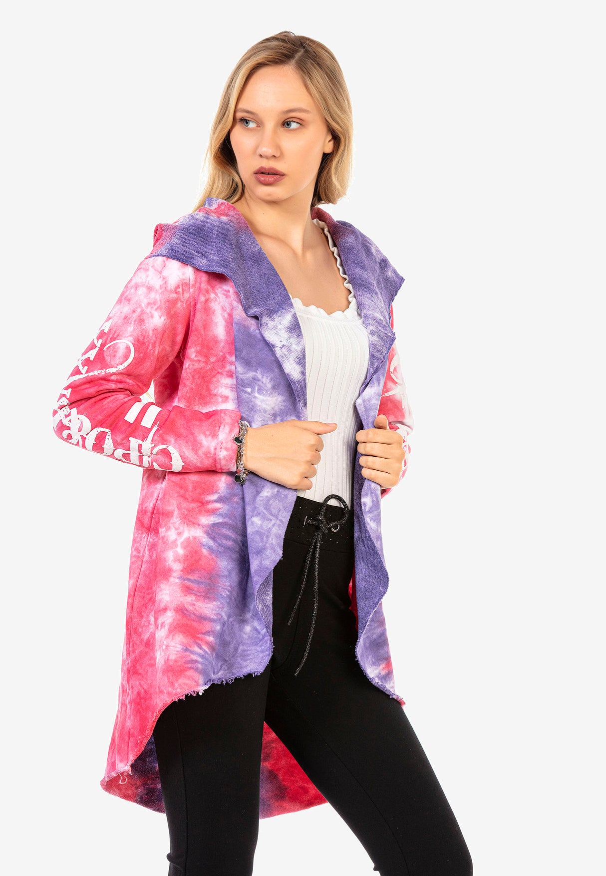 WL305 Cardigan femminile in design colorato