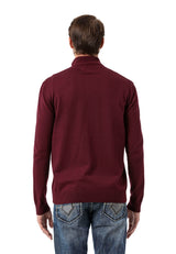 CP282 Cardigan con Cremallera para Hombre