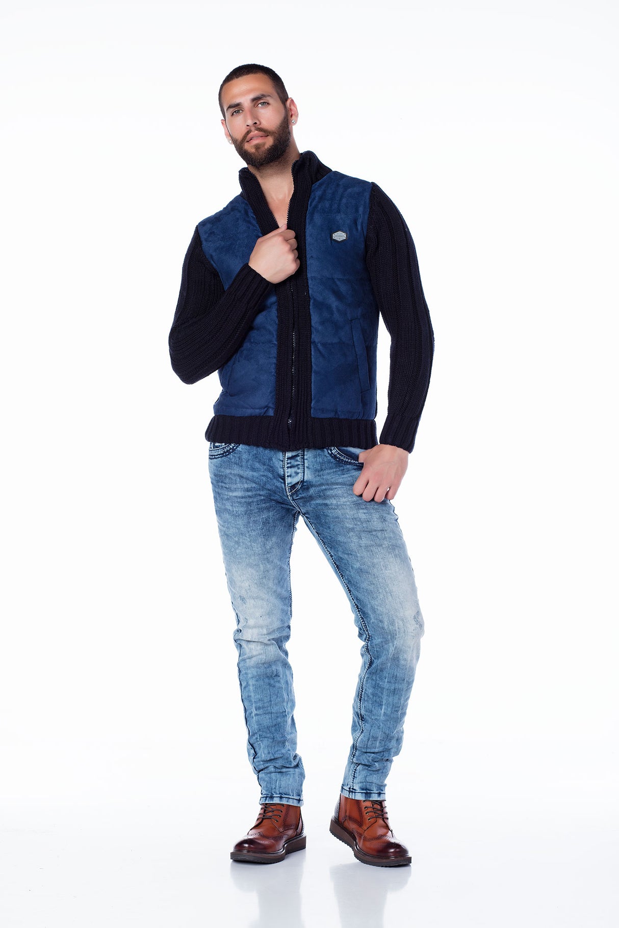 SWEATER CP136 CAMEL MEN