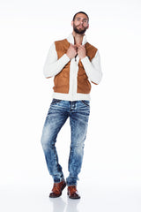 SWEATER CP136 CAMEL MEN