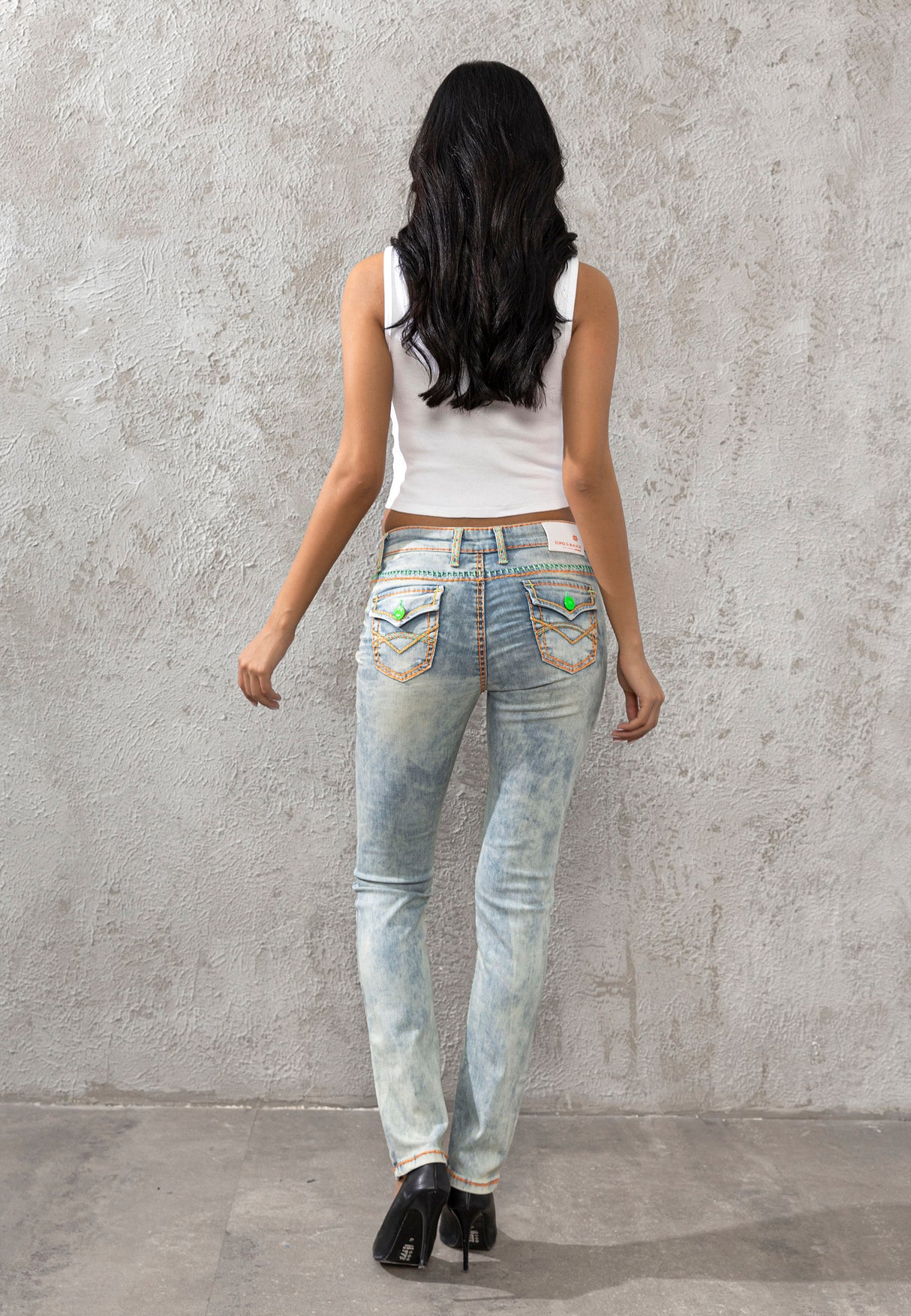 CBW-0445 Jeans skinny para mujer