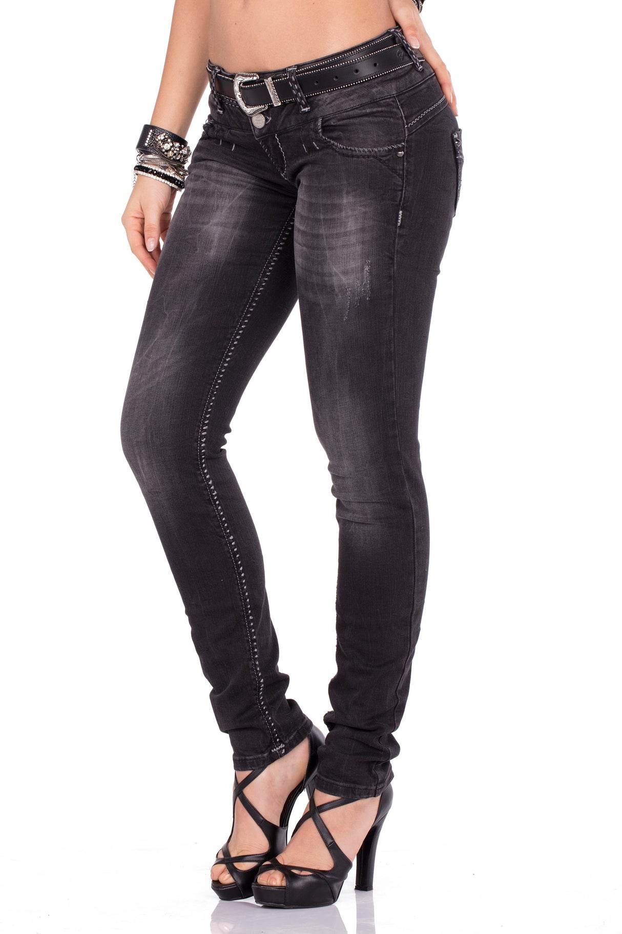 Jeans rectos para mujer CBW-0655