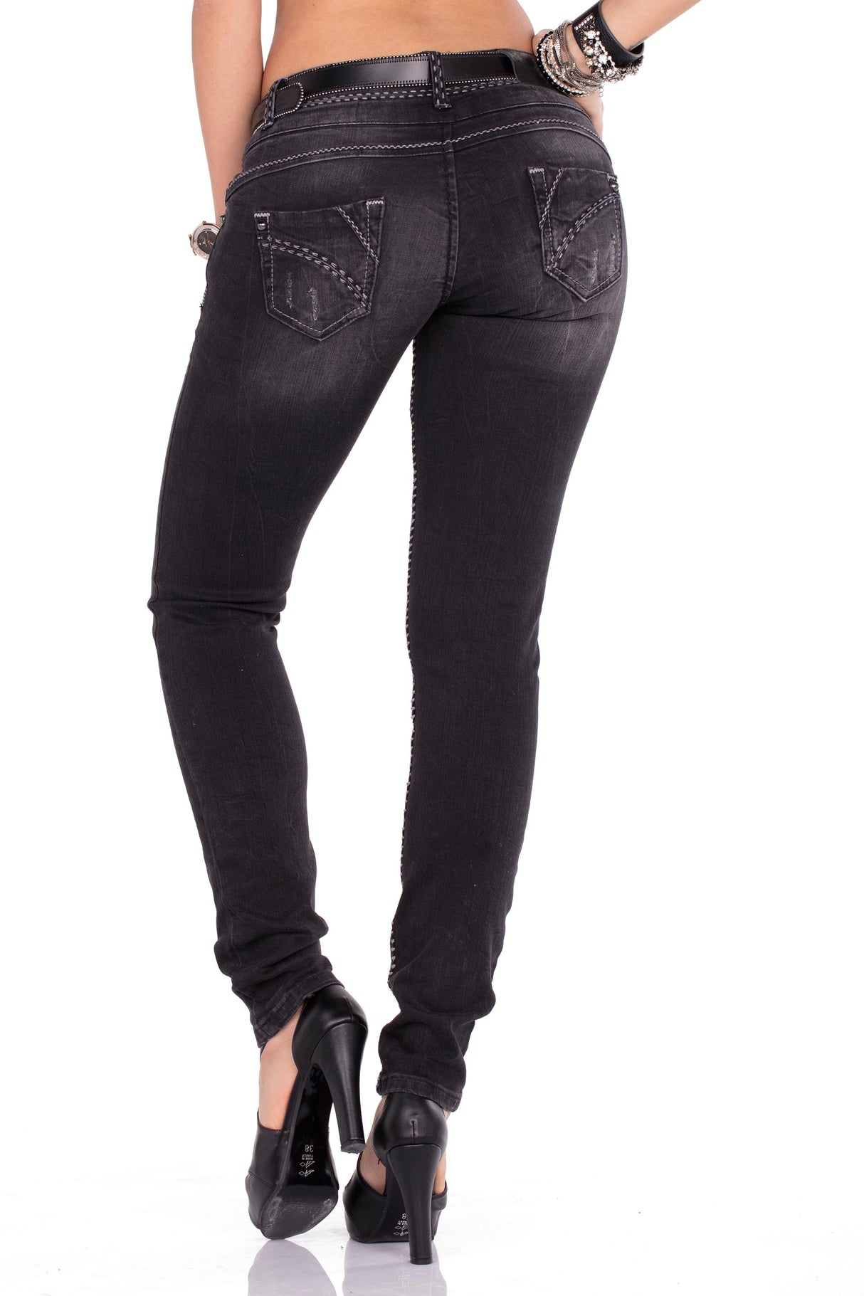 Jeans rectos para mujer CBW-0655