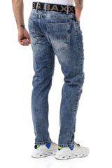 CD131 Herren bequeme Jeans mit Gürtel