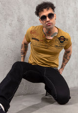 CD148 Herren bequeme Jeans mit Kontrastnähten in Straight Fit