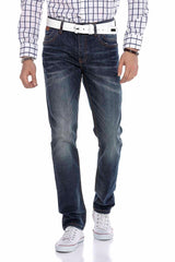 CD186A Herren bequeme Jeans im klassischen Style in Straight Fit