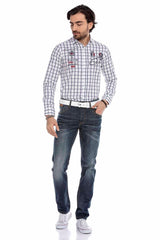 CD186A Herren bequeme Jeans im klassischen Style in Straight Fit