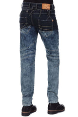 CD244A Comfortabele jeans voor heren met een stijlvol dubbel verbond