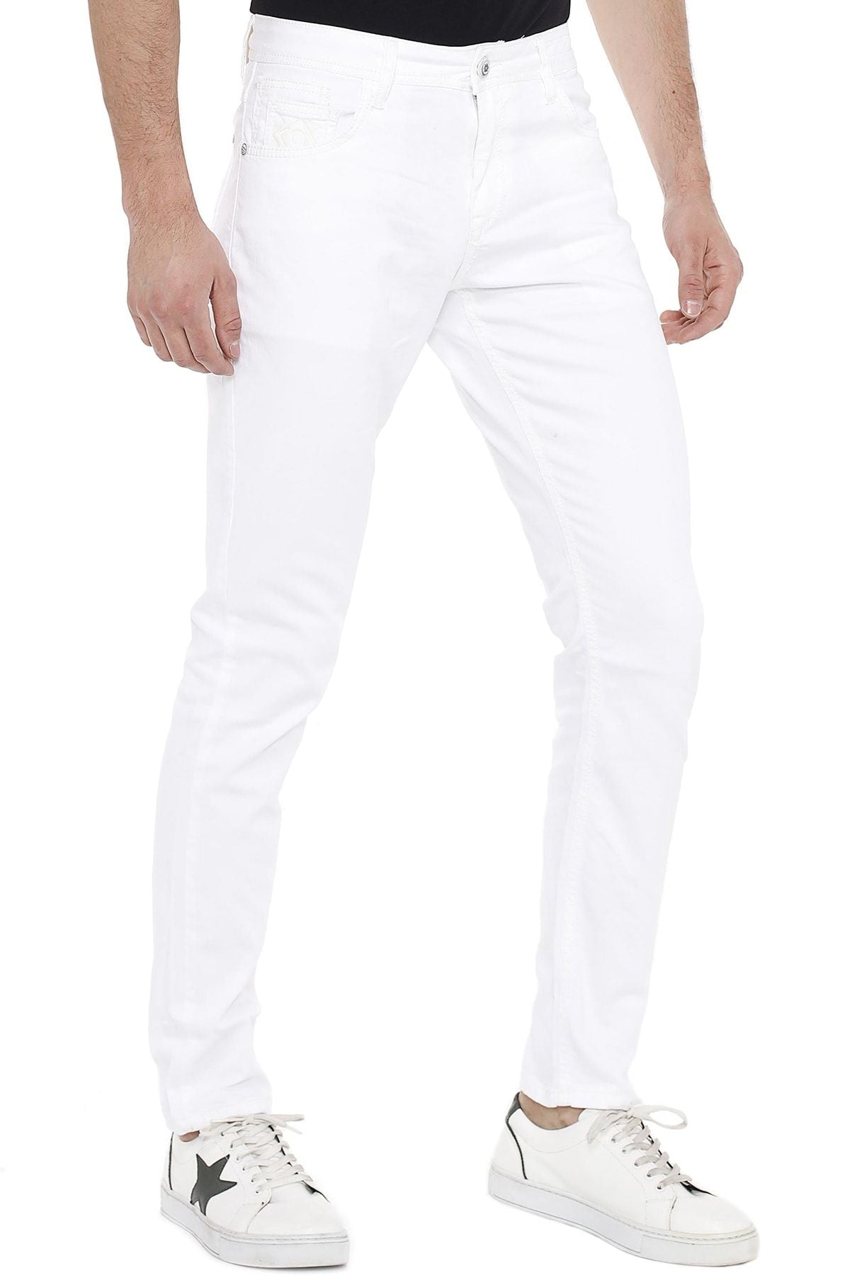 CD319C Jeans Bianchi Slim-Fit da Uomo