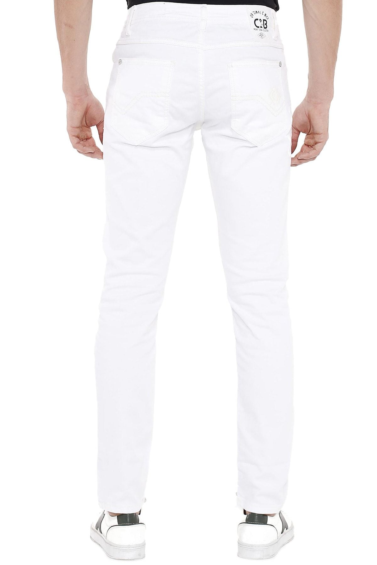 CD319C Jeans Blancos Slim-Fit para Hombre