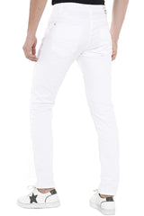 CD319C Jeans Blancos Slim-Fit para Hombre