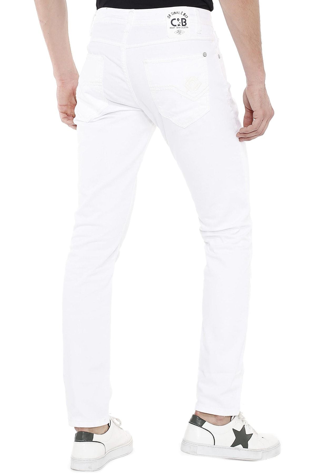 CD319C Jeans Blancos Slim-Fit para Hombre