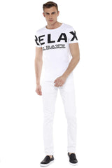 CD319C Jeans Blancos Slim-Fit para Hombre