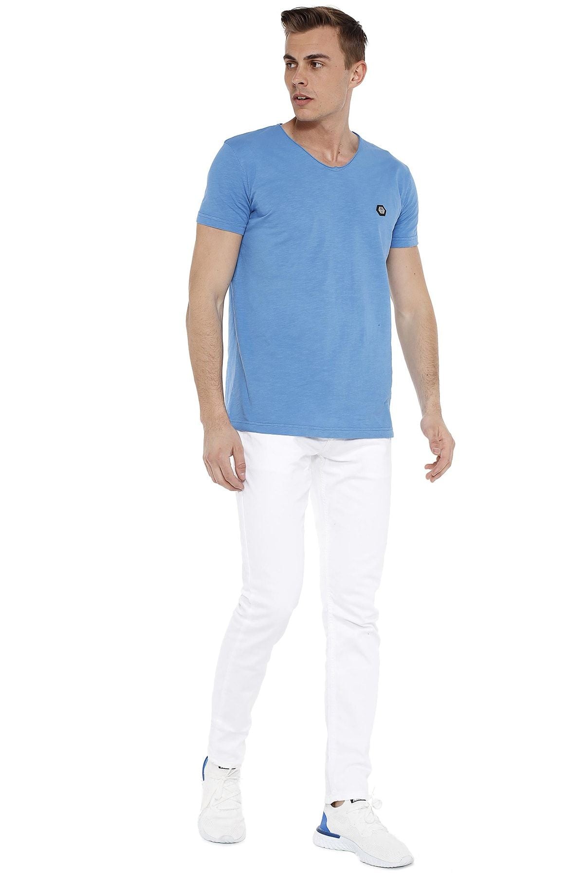 CD319C Jeans Blancos Slim-Fit para Hombre