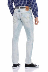 CD319X Herren bequeme Jeans in Straight Fit