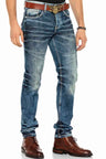 CD328 Herren bequeme Jeans in Regular Fit