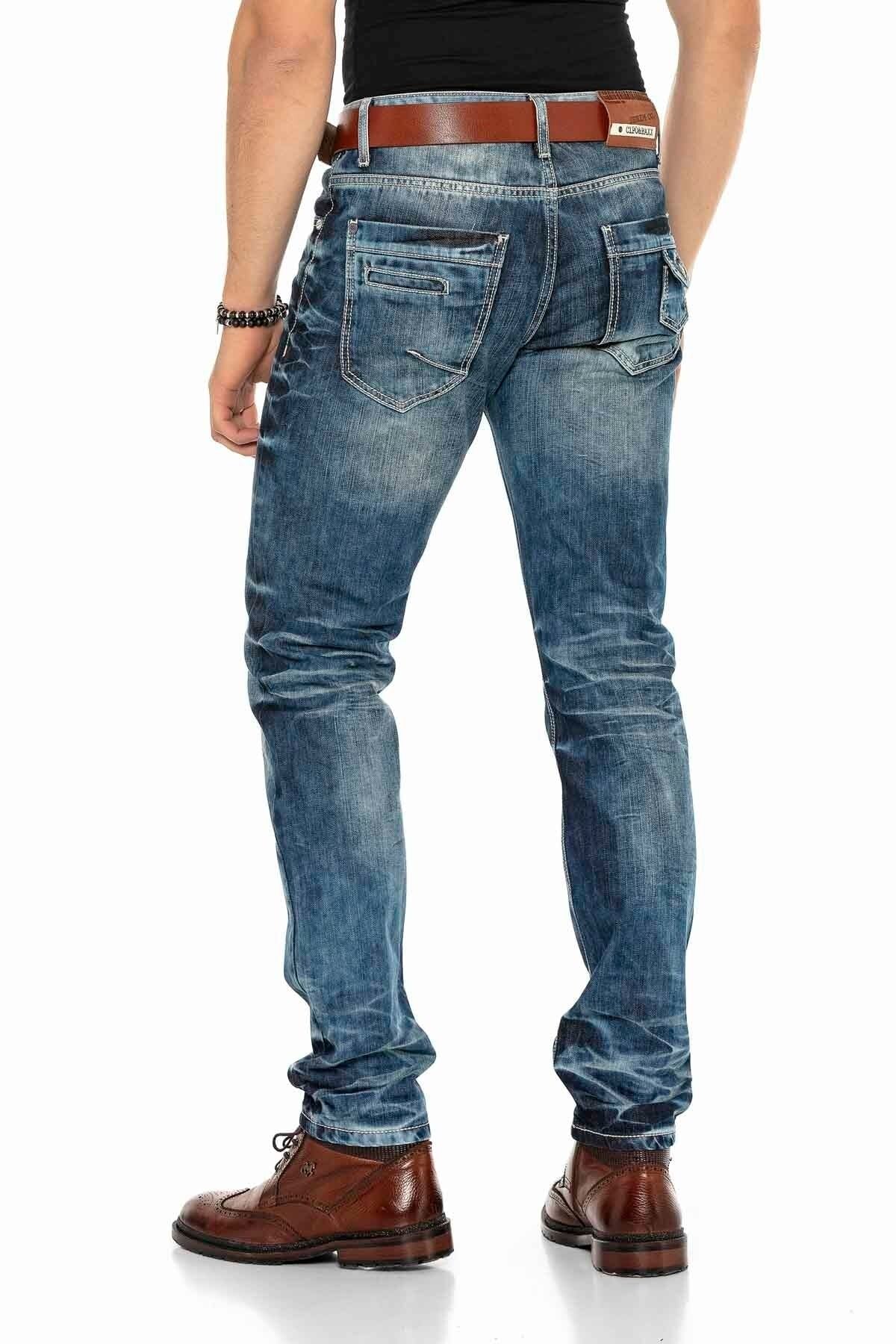 CD328 Herren bequeme Jeans in Regular Fit