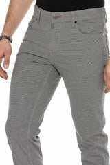 CD372B men's fabric trousers in a fashionable straight fit cut