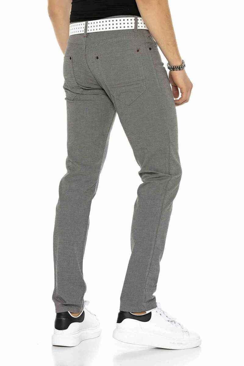 CD372B men's fabric trousers in a fashionable straight fit cut