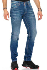 CD386 men's comfortable jeans in a practical 5-pocket style