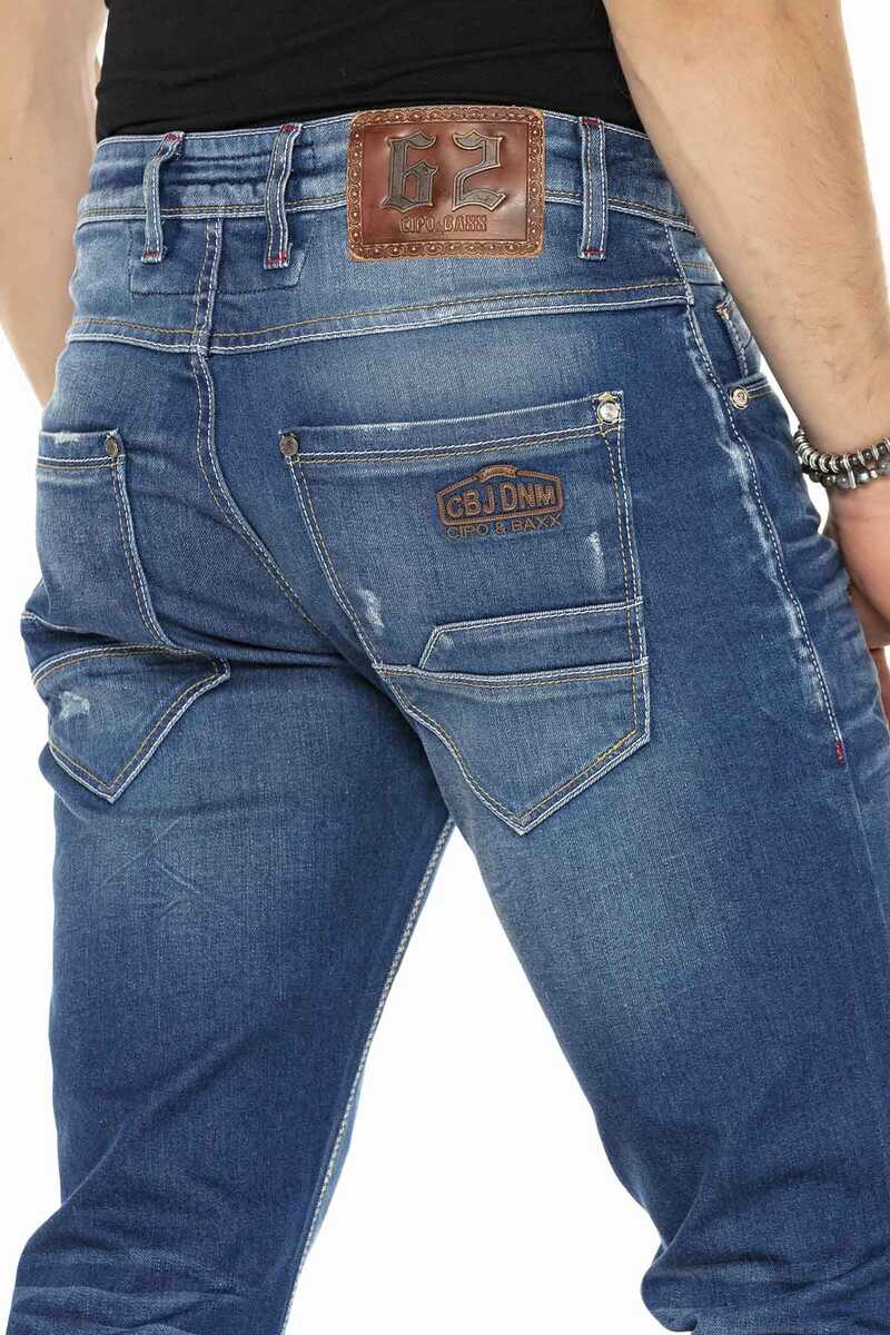 CD386 men's comfortable jeans in a practical 5-pocket style