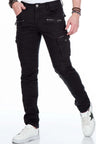 CD424 Men's Cargo Pants in trendy Biker Style