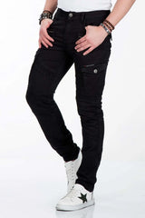 CD424 Men's Cargo Pants in trendy Biker Style