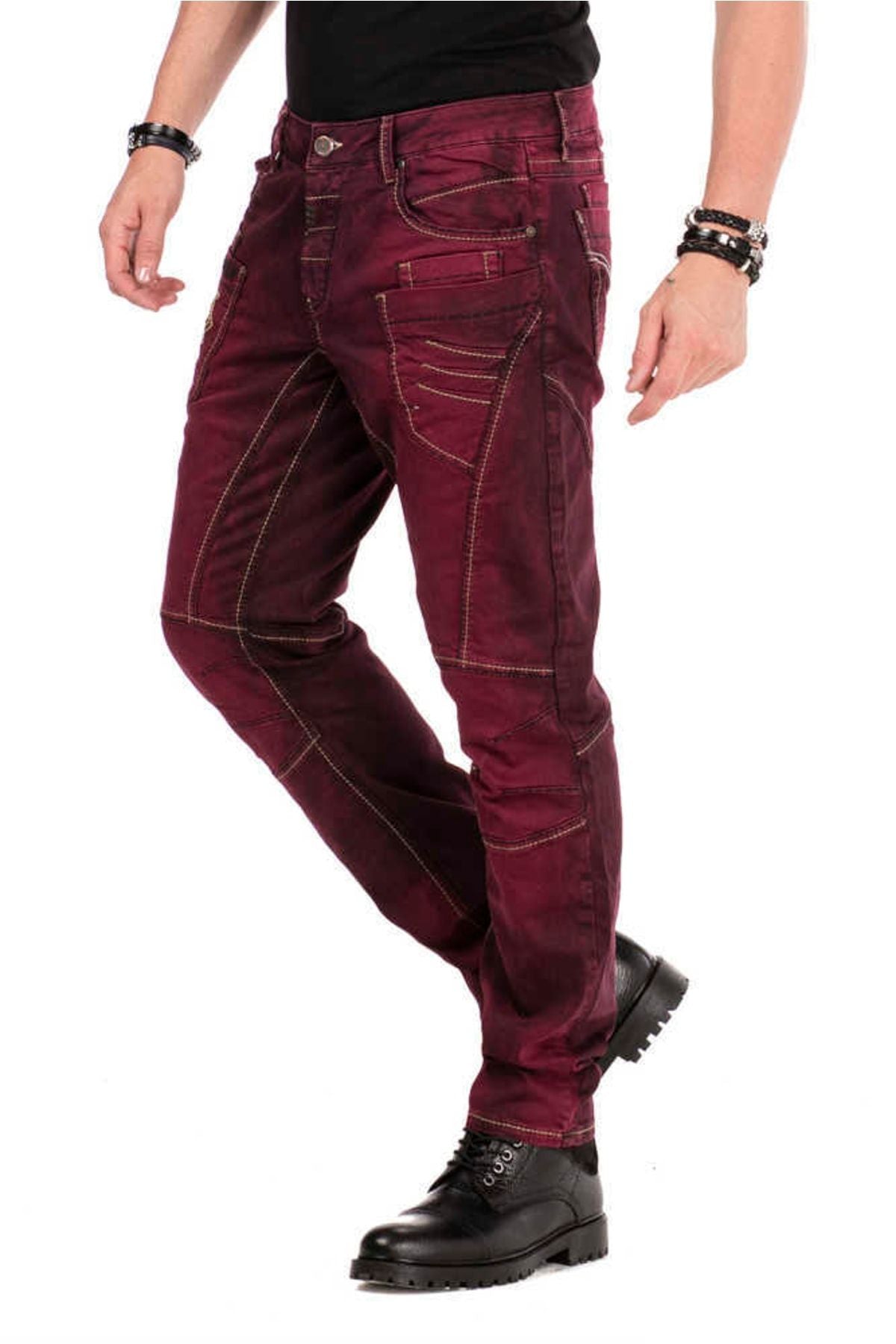 CD479 Men's Slim-Fit Jeans in Antique Look