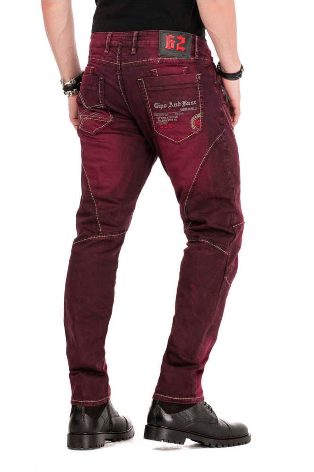 CD479 Men's Slim-Fit Jeans in Antique Look