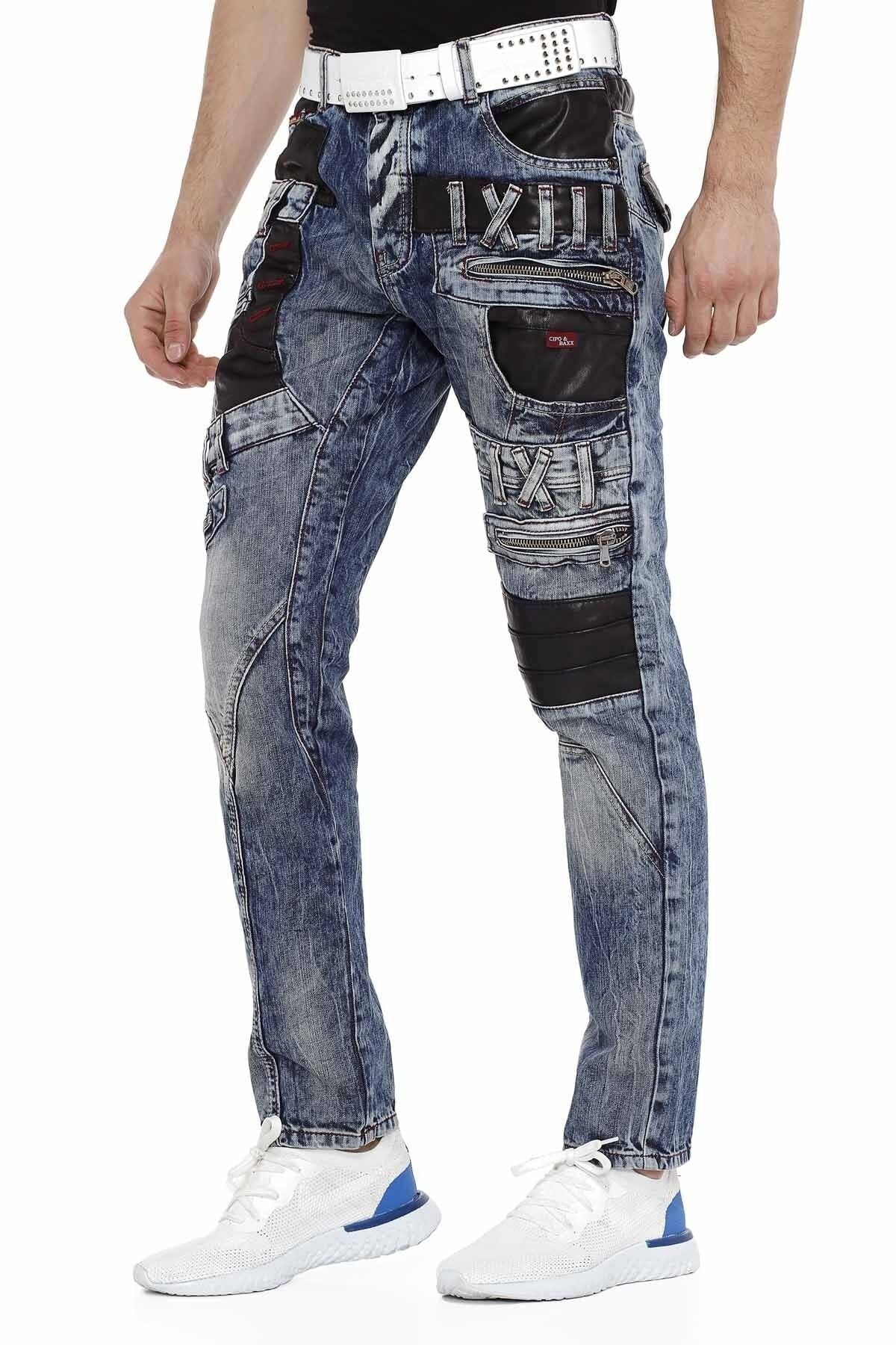 CD482 BLUE MEN'S JEANS