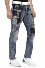 CD482 BLUE MEN'S JEANS