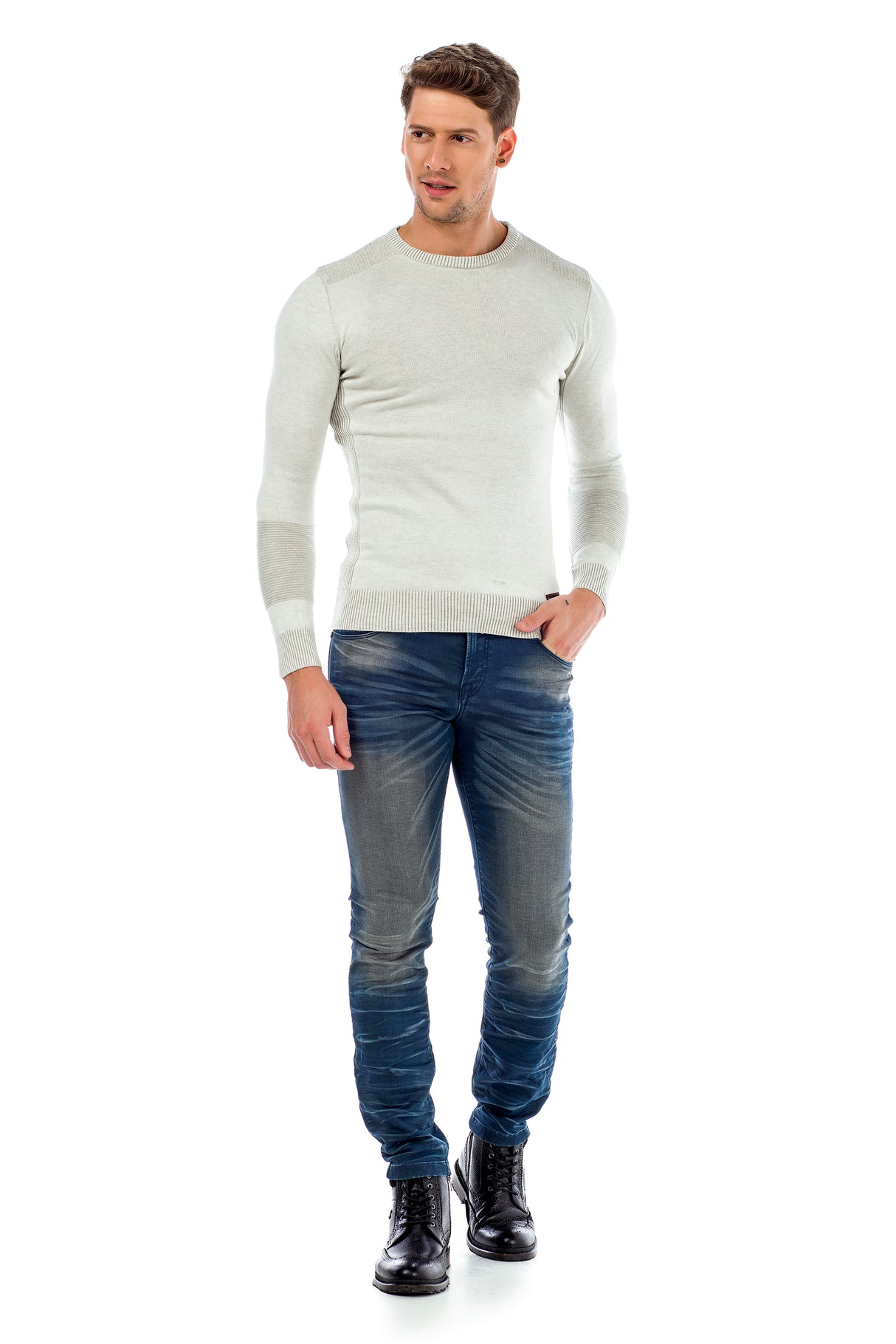 CD492 Jeans slim-fit style 5 poches