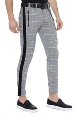 CD518 men's fabric trousers with a caroma pattern