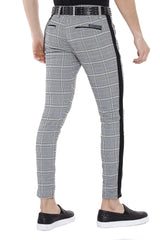 CD518 men's fabric trousers with a caroma pattern