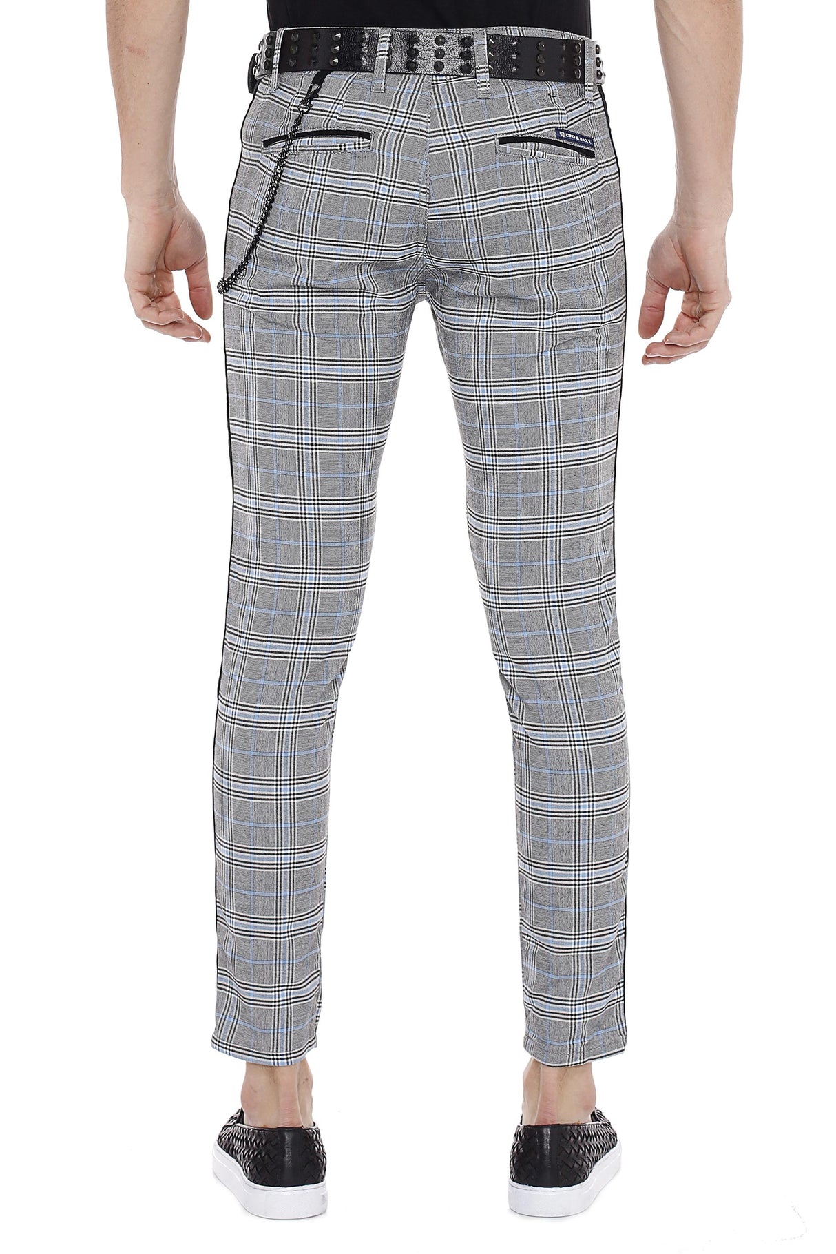 CD518 men's fabric trousers with a caroma pattern