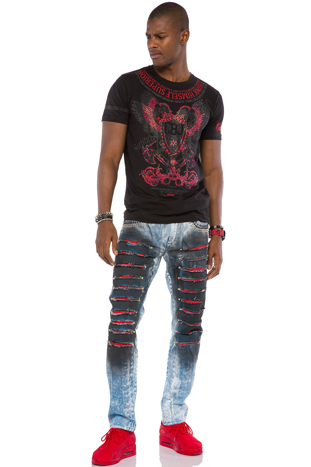 CD526 Men's Slim-Fit jeans in a casual use look