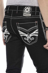 CD553 Herren bequeme Jeans mit farblich abgehobenen Nähten