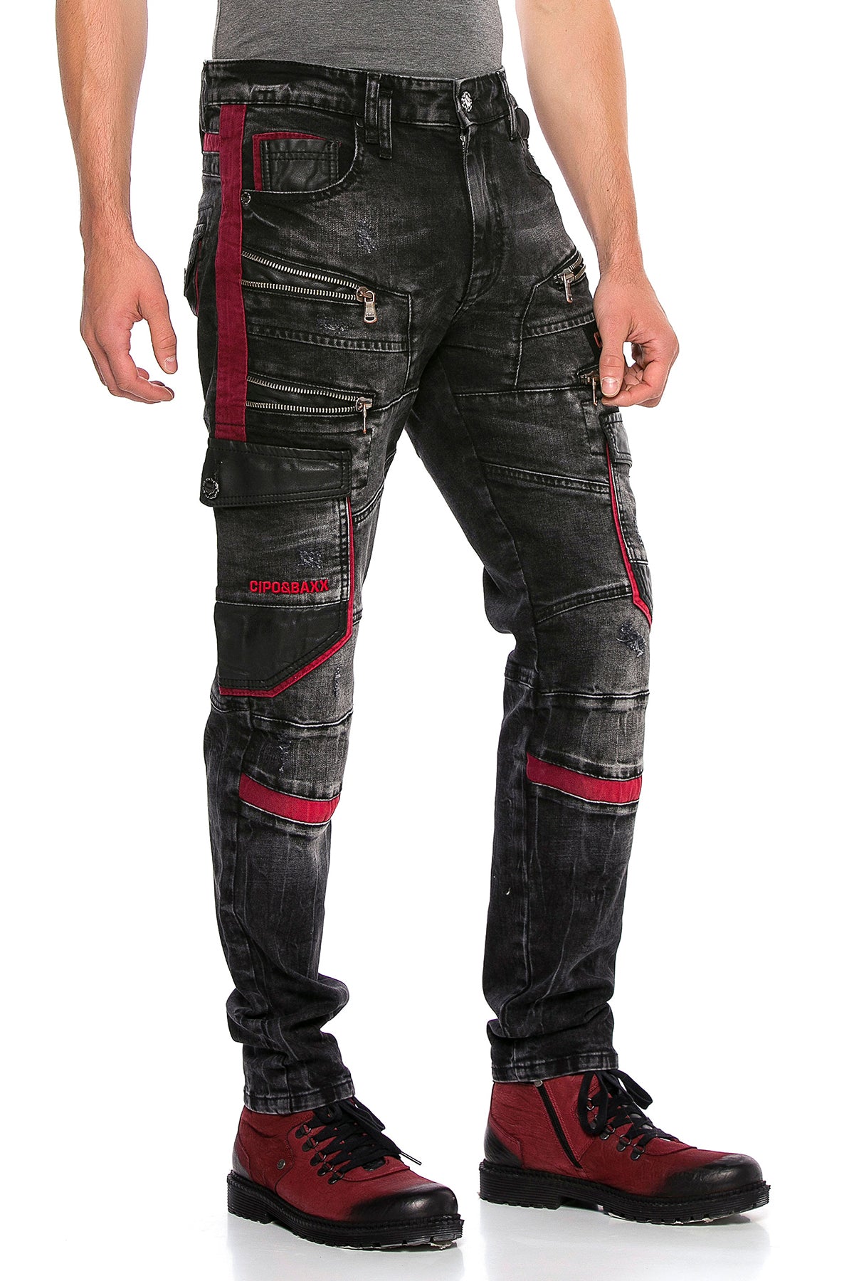 Jeans in forma CD561 uomini con elementi sorprendenti