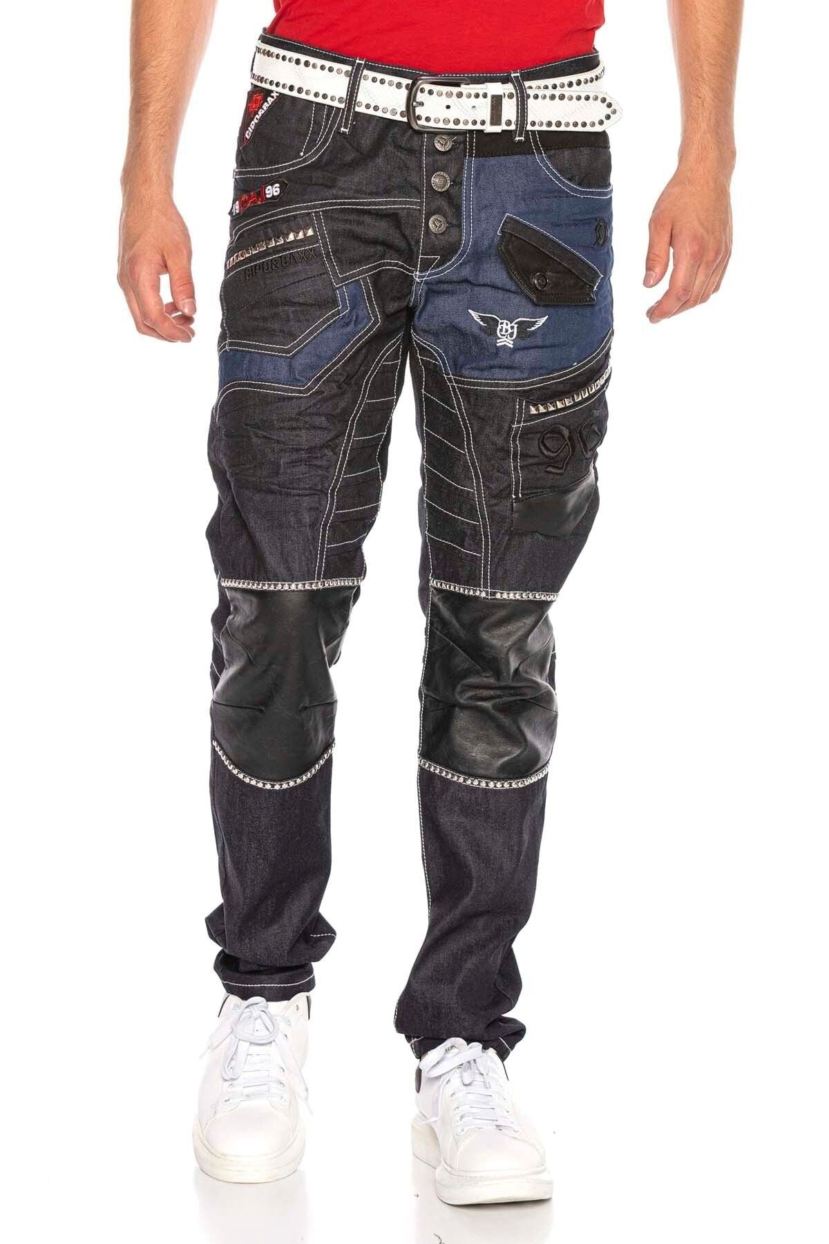 CD639 Men Straight Fit Jeans in stylish design