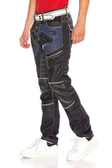 CD639 Men Straight Fit Jeans in stylish design