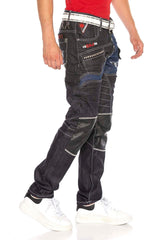 CD639 Men Straight Fit Jeans in stylish design