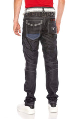 CD639 Men Straight Fit Jeans in stylish design