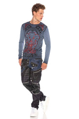 CD639 Men Straight Fit Jeans in stylish design