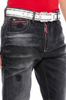 CD666 Men's Straight Fit Jeans in a fashionable look