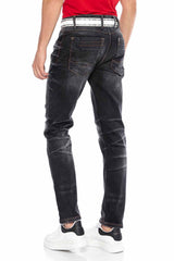 CD666 Men's Straight Fit Jeans in a fashionable look