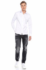 CD666 Herren Straight Fit-Jeans im modischen Look